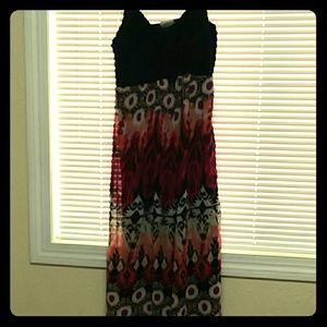 Vestido largo de tirantes XL